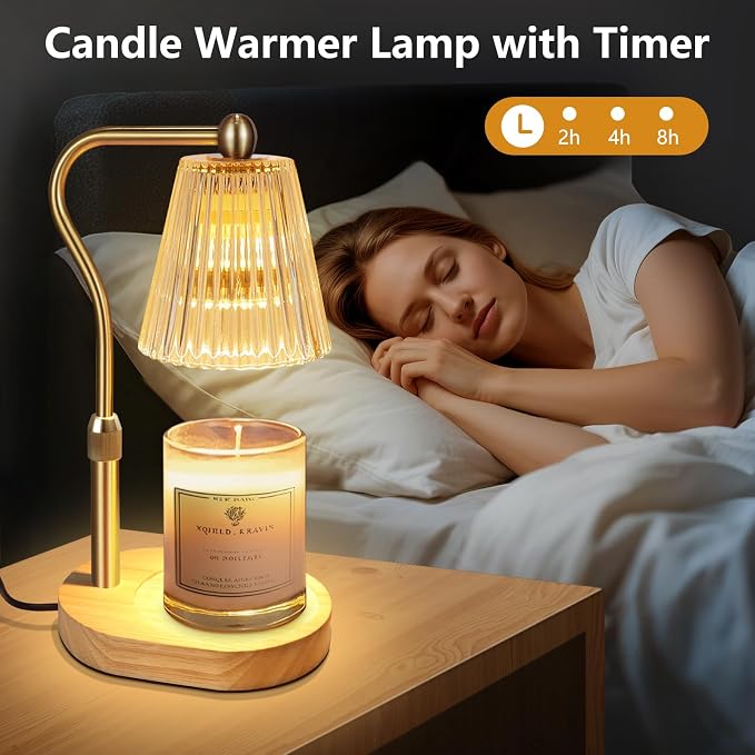 with Timer and Dimmer Adjustable Height for Women Birthday Gift, Home Room Decor, alternate product view 2