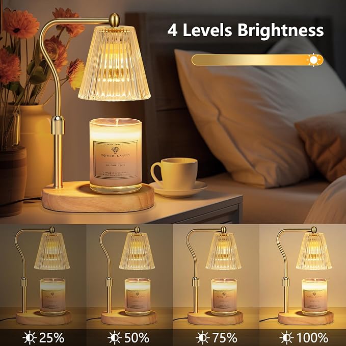 with Timer and Dimmer Adjustable Height for Women Birthday Gift, Home Room Decor, alternate product view 4