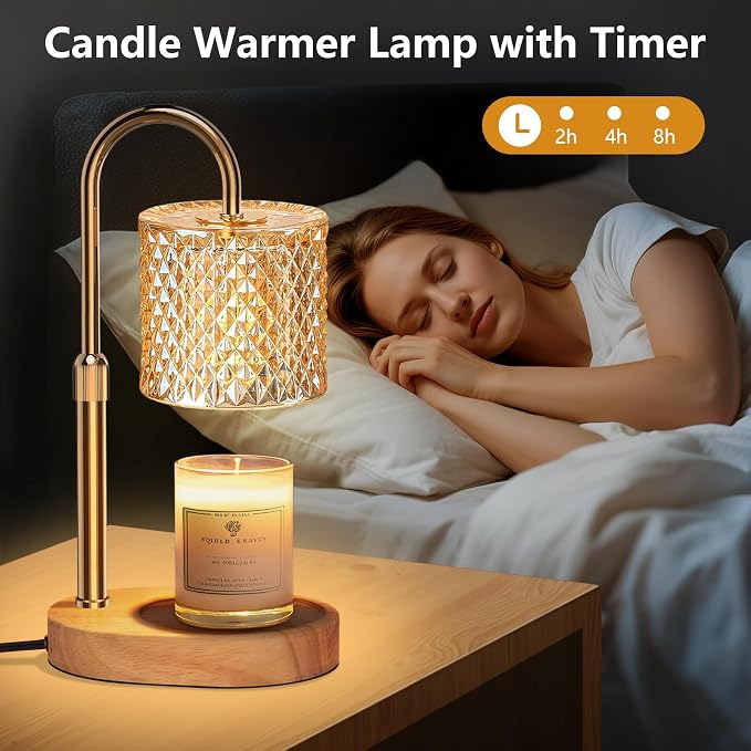 with Timer & Dimmable – Elegant Wax Melter for Jar Candles, alternate product view 2
