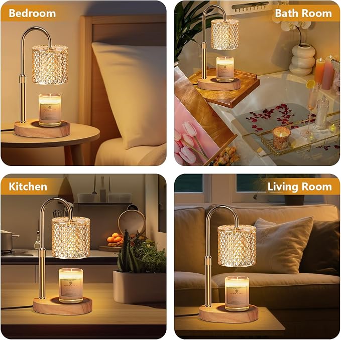 with Timer & Dimmable – Elegant Wax Melter for Jar Candles, alternate product view 5