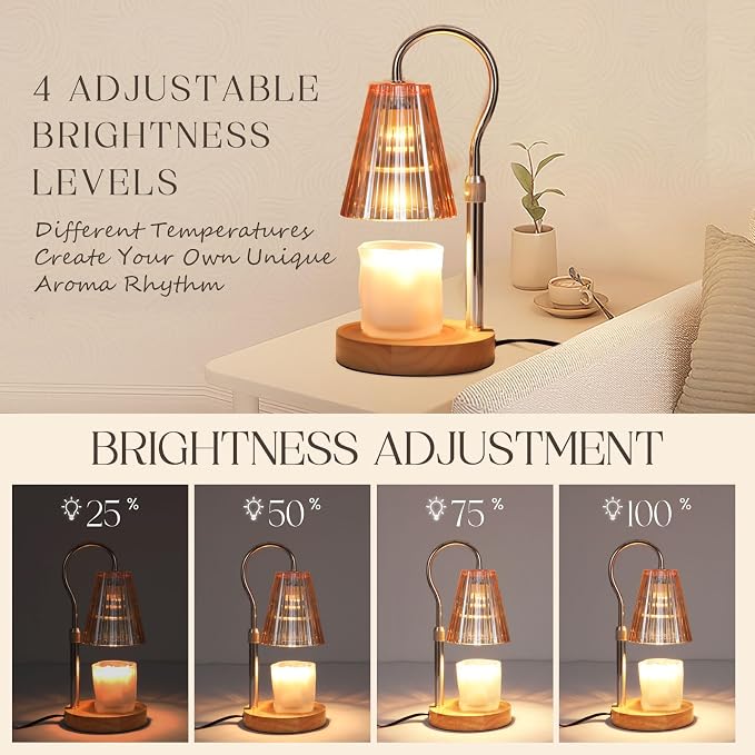 with Timer Dimmer, Adjustable Height, Birthday Gifts for Women Mom Friend Sister, House Warming Gift New Home Decor, Vintage