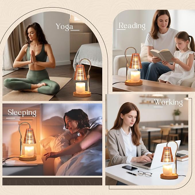 with Timer Dimmer, Adjustable Height, Birthday Gifts for Women Mom Friend Sister, House Warming Gift New Home Decor, Vintage
