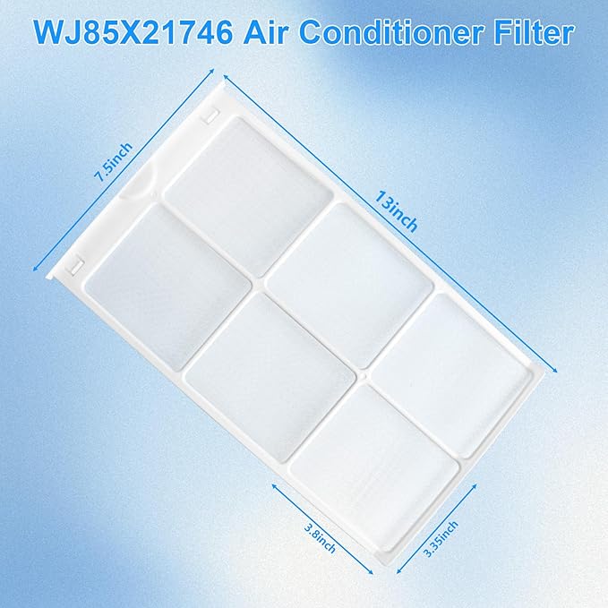 WJ85X21746 Air Conditioner Filter Compatible with GE Air Filter Replacement Parts Model for AHQ06LYW1 AHQ06LYQ1 AHR05LWQ2