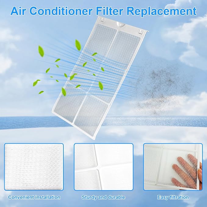 WJ85X21746 Air Conditioner Filter Compatible with GE Air Filter Replacement Parts Model for AHQ06LYW1 AHQ06LYQ1 AHR05LWQ2