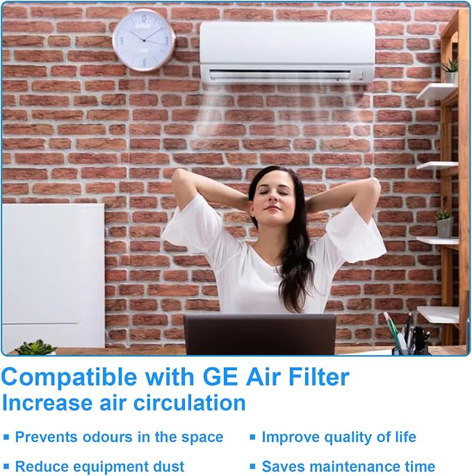 WJ85X21746 Air Conditioner Filter Compatible with GE Air Filter Replacement Parts Model for AHQ06LYW1 AHQ06LYQ1 AHR05LWQ2