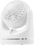 WOOZOO Desk Fan, Oscillating Table Air Circulator, 3 Speeds, 32ft Max Air Distance, 112° Adjustable Tilt, 27.5db Quiet Motor