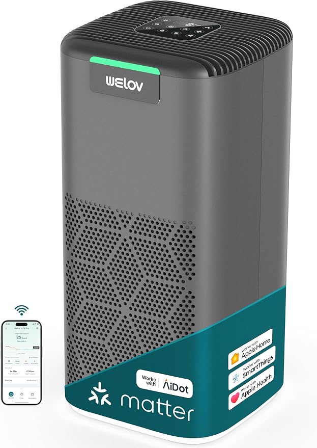 World's 1st Matter Smart Air Purifier, Air Purifiers for Home Covers 1570 Ft2, product image