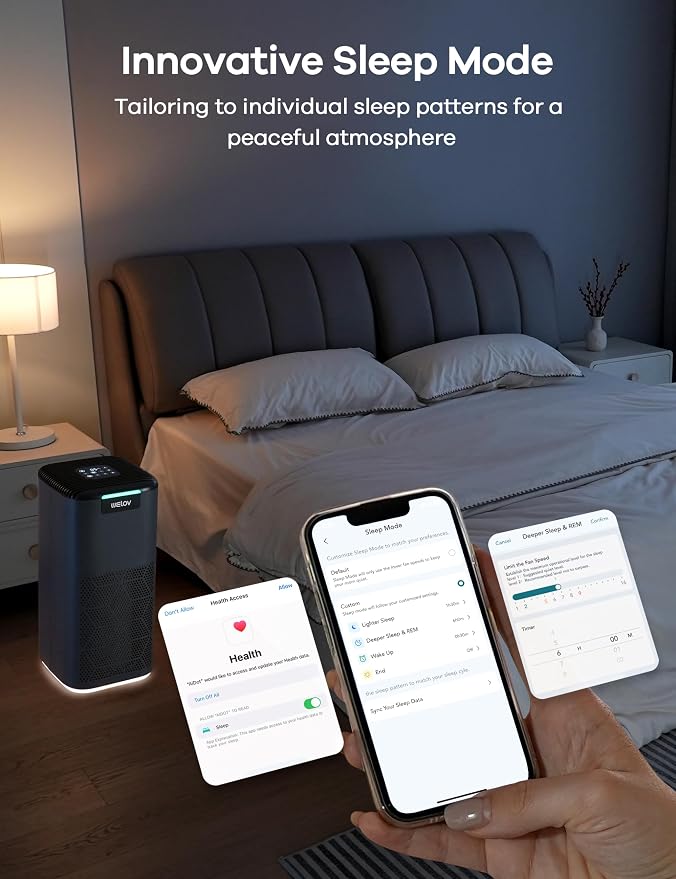 World's 1st Matter Smart Air Purifier, Air Purifiers for Home Covers 1570 Ft2, alternate product view 8