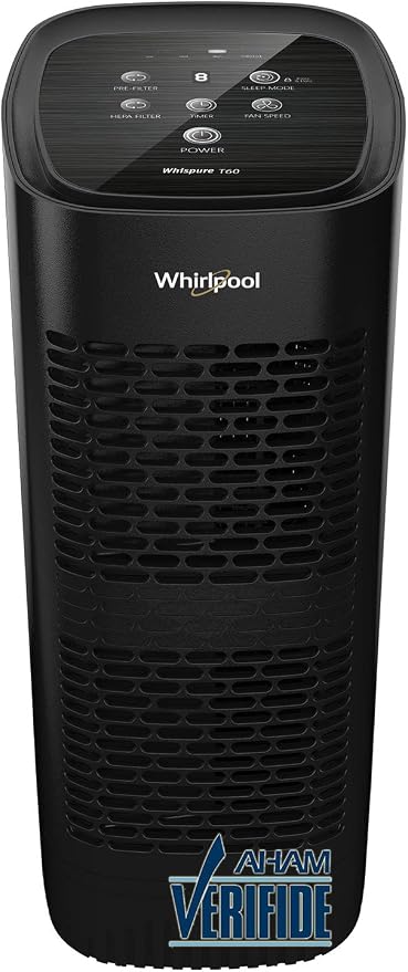 WPT60B Whispure True Hepa Air Purifier, Activated Carbon Advanced Anti-Bacteria, Ideal for Allergies, Odors, Pet Dander