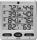 WS-10-C Wireless Indoor/Outdoor 8-Channel Thermo-Hygrometer, Console Only, product image
