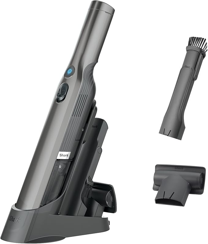 WV201 WANDVAC Handheld Vacuum, Lightweight at 1.4 Pounds with Powerful Suction, Charging Dock, Single Touch Empty and