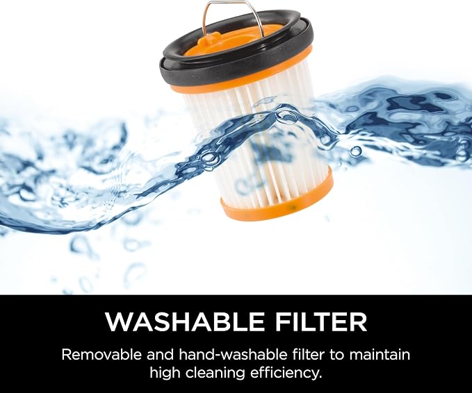 WV201 WANDVAC Handheld Vacuum, Lightweight at 1.4 Pounds with Powerful Suction, Charging Dock, Single Touch Empty and