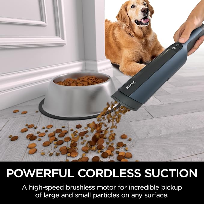 WV410BL WANDVAC Cordless Hand Vacuum, Ultra-Lightweight & Portable with Powerful Suction & Tools for Pets, Designed for Car &