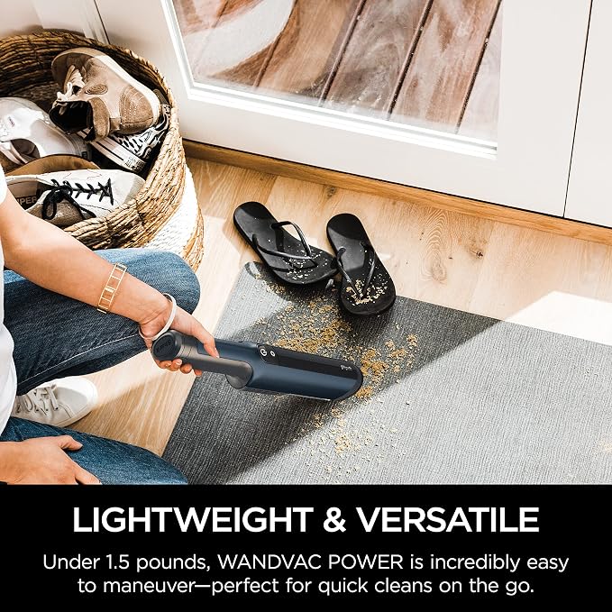 WV410BL WANDVAC Cordless Hand Vacuum, Ultra-Lightweight & Portable with Powerful Suction & Tools for Pets, Designed for Car &