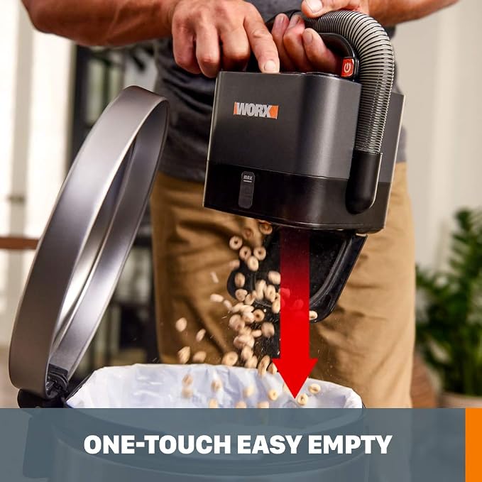 WX030L.9 20V Power Share Cordless Cube Vac Compact Vacuum, Bare Tool Only, No Battery, Black, alternate product view 4