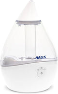 x HALLS Droplet Ultrasonic Small Air Humidifiers for Bedroom and Office, 0.5 Gallon Cool Mist Humidifier for Plants and Home
