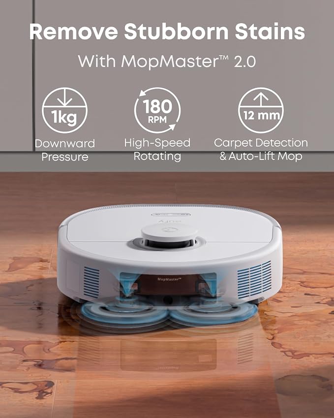 X10 Pro Omni Robot Vacuum and Mop Combo, Incredible Suction, Dual Mops with 12 mm Auto-Lift and Carpet, alternate view 3
