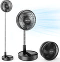 X8-Lite Portable Fan, 7200mAh Battery Powered Rechargeable,USB Desk Floor Fan with Remote, Foldable Telescopic Fan for Home