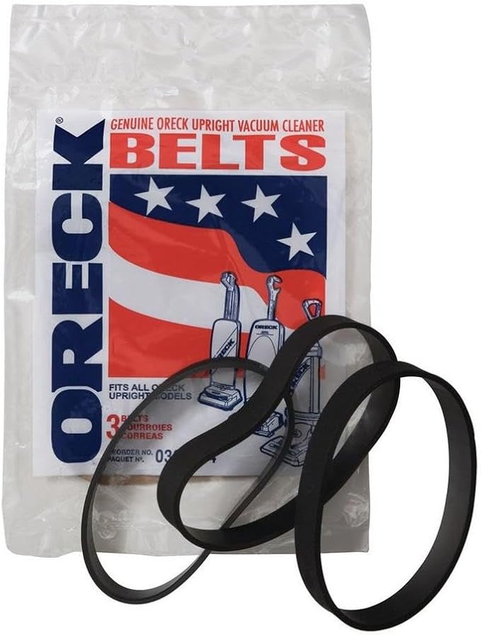 XL Series Upright Vacuum Cleaner Flat Belts 3 Pk Genuine Part # 75024-01, product image