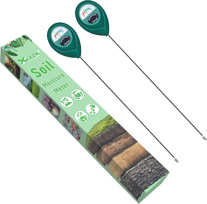 Long Probe Deep Use Soil Moisture Meter Sensor, Water Monitor Indicator, Hygrometer for Outdoor Indoor Large Pot Plants