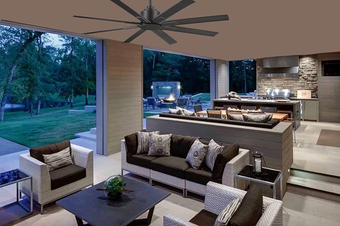 Xtreme H2O 52" Outdoor Ceiling Fan F896-52-SI - Smoked Iron, alternate product view 6
