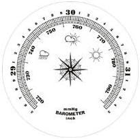 YG315 Cherry Finish Dial Traditional Weather Station, alternate product view 2