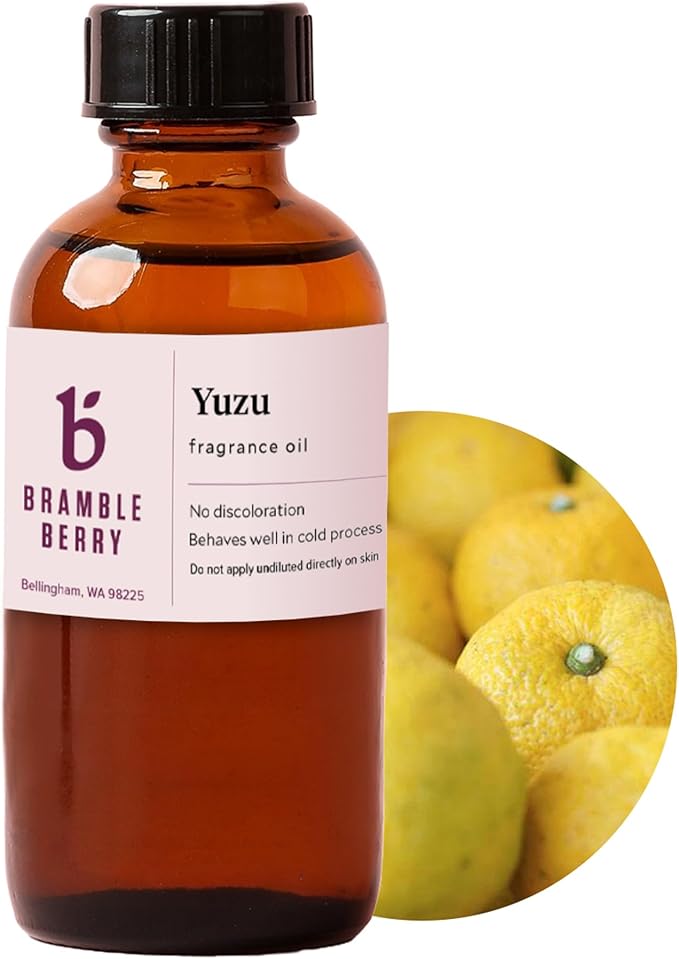Yuzu Fragrance Oil 2 oz | Tart Japanese Citrus Scent for Soap Making, Candles, Lotion, Bath Bombs & Perfume | Skin Safe