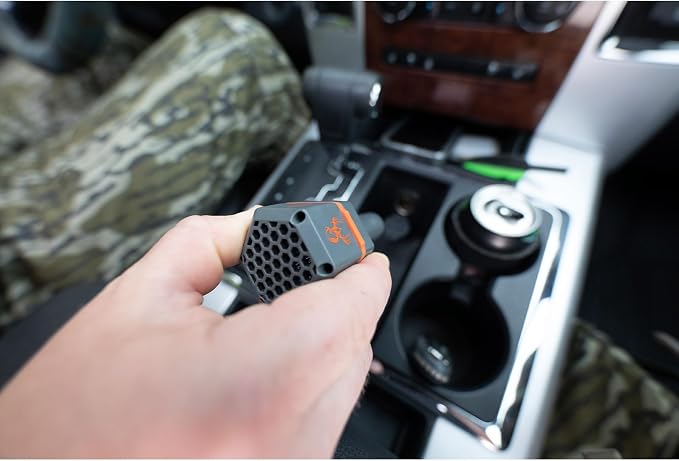 ZeroTrace Vehicle Scent Eliminator | Compact Easy-to-Use Ultra-Quiet Safe Ozone-Free Plug-in PureION Car Air Purifier