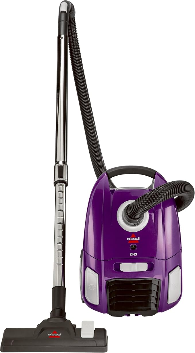 Zing Lightweight, Bagged Canister Vacuum, Purple, 2154A, product image