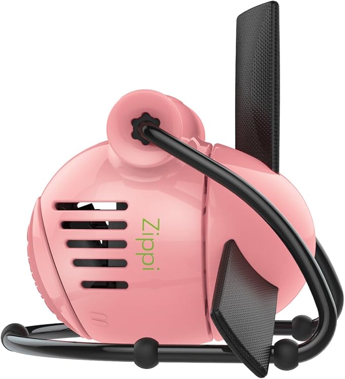 Zippi Small Personal Fan, Foldable Cooling for Desk, 2 Speed Settings, Soft Nylon Blades, Directable Airflow, Perfect Fan for