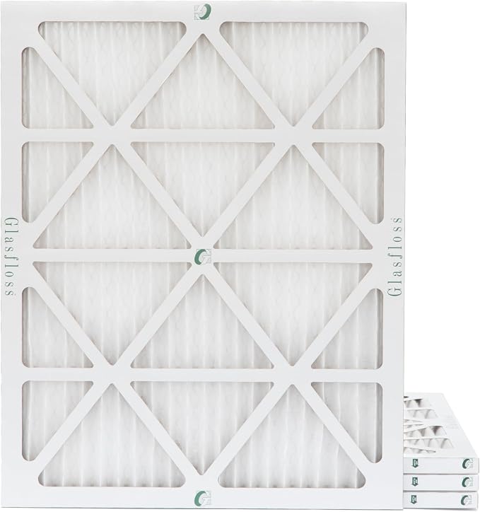 ZL 17.5x21x1 MERV 10 (FPR 5-6) Pleated Air Filters. (Quantity 4). Actual Size: 17-1/2 x 21 x 7/8 0 Count, product image