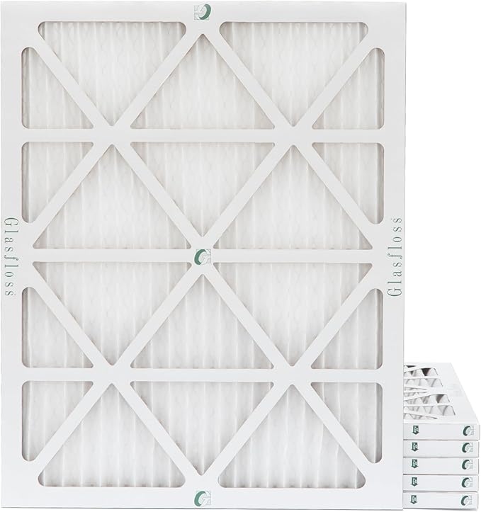 ZL 20x23x1 MERV 10 (FPR 5-6) AC Furnace Air Filters. (Box of 6). Actual Size: 19-1/2 x 22-1/2 x 7/8 0 Count, product image