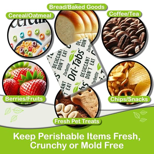 Dri-Tabs | Food-Safe Moisture Absorbers – Keep Fruits, Veggies, Snacks, Bread & More Fresher, Longer!, alternate